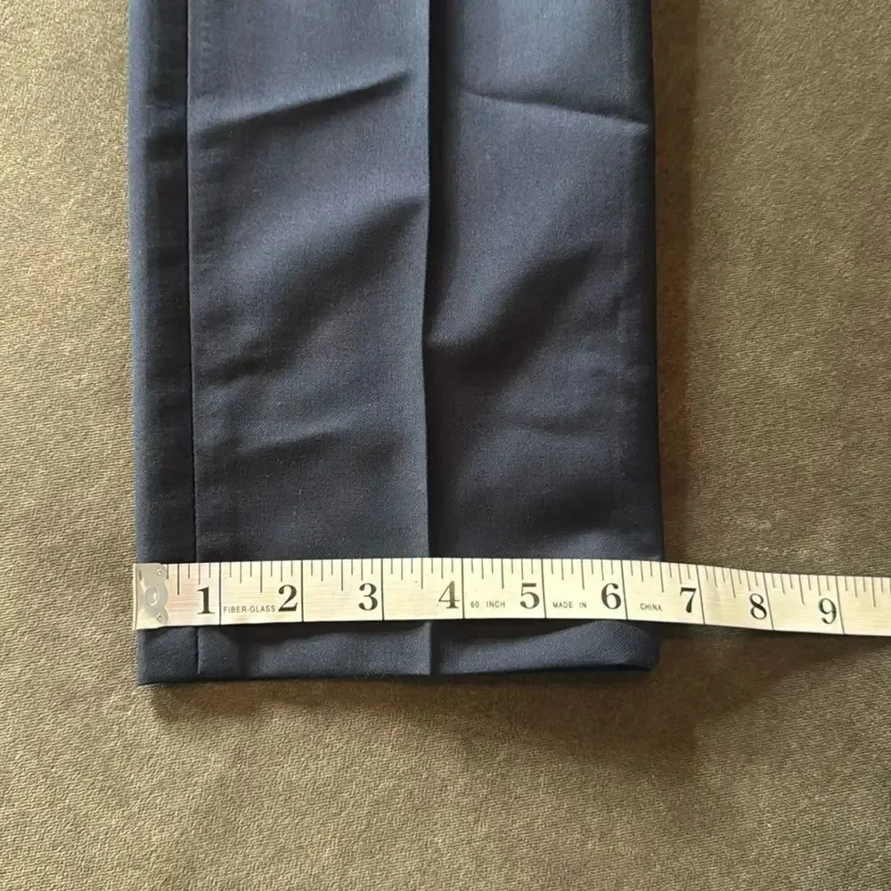Men’s Dark Blue 2 Piece Formal Suit Notched Lapel Size 34 Jacket 31 Pants NEW